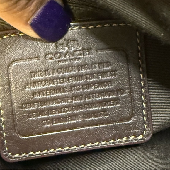 Coach Signature Mini Bennett Satchel in khaki canvas and brown leather trim. - Picture 4 of 15